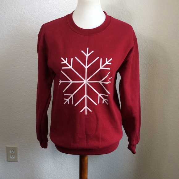 Love is waiting Red snowflake sweater - Picture 2 of 7